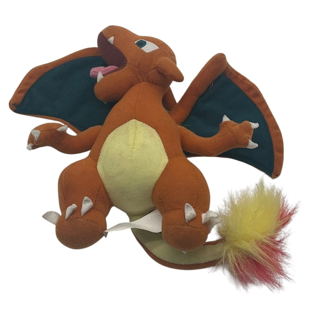 Vintage 1998 Pokémon Charizard Plush Play-By-Play Nintendo Licensed Toy 8"